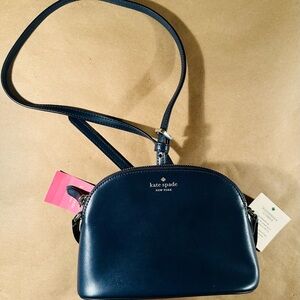 Kate Spade Small Dome Blue Crossbody Bag with Structured Design